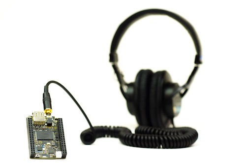 CHIP connected to headphones
